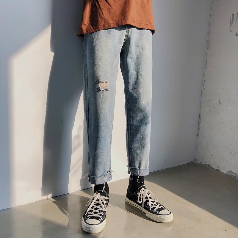 [Mã FSS09JAN hoàn 20% XU đơn từ 0đ]Quần jeans dài sành điệu 2019