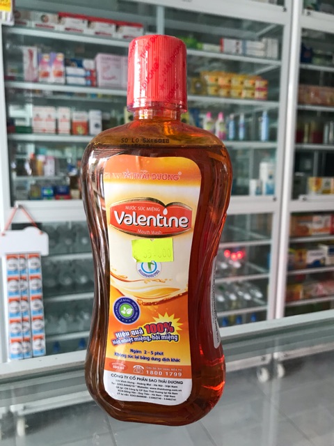 Nước súc miệng valentine