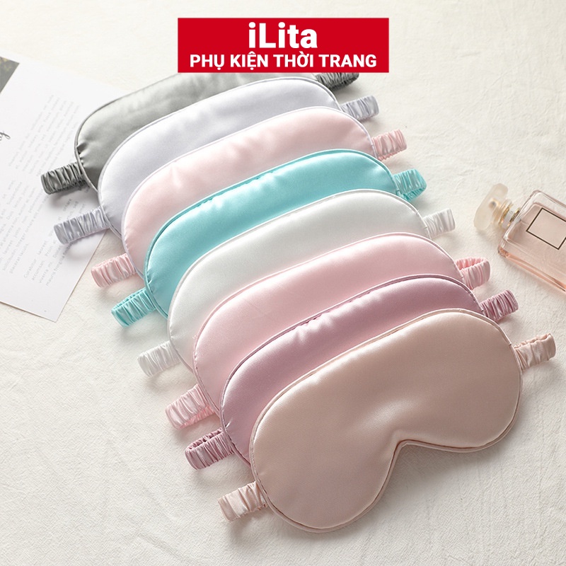 Bịt che mắt ngủ có gel làm mát túi nước cute dễ thương Hàn Quốc iLita đồ dành cho bé và người lớn cao cấp massage