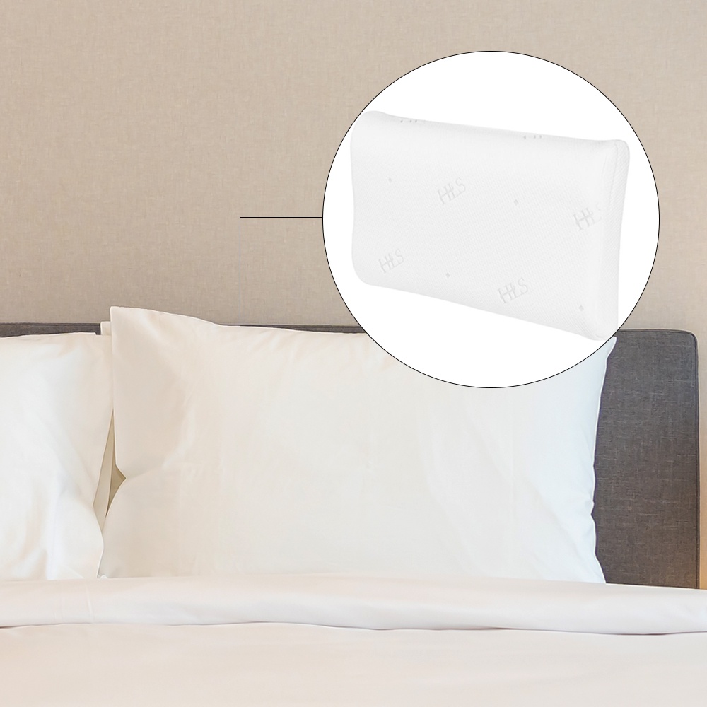 HomeBase HLS Gối cao su êm ái tốt cho sức khỏe MINI Thái Lan W50xD30xH7cm màu trắng