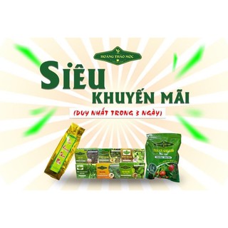 (Tăng Trà Túi Lọc ) 3 gói trà Hoàng Thảo Mộc 500gram tặng 1 hộp quà