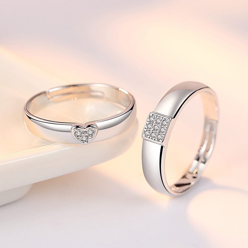 Nhẫn Cặp Nam, Nữ Phong Cách Hàn Quốc NC108