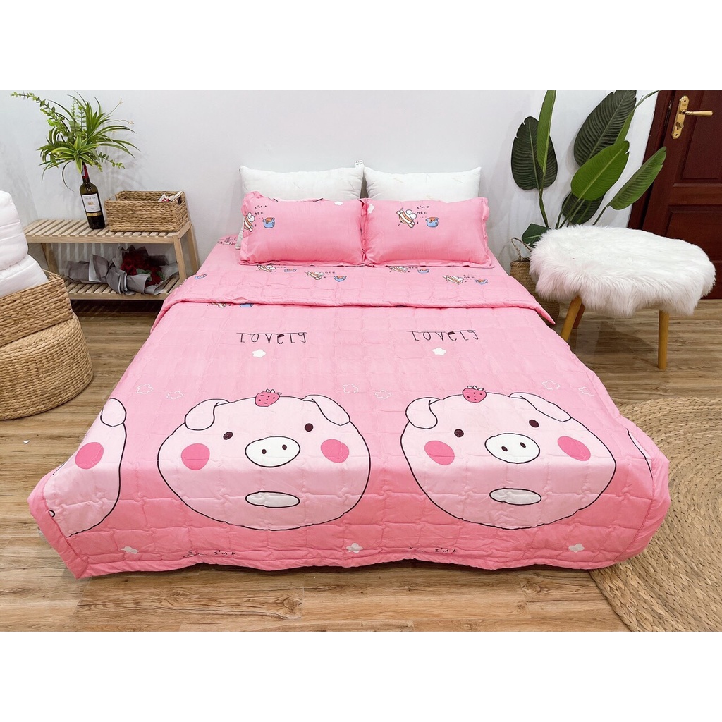 Ga trải giường bo chun bọc đệmMẪU NGỰA XÁM