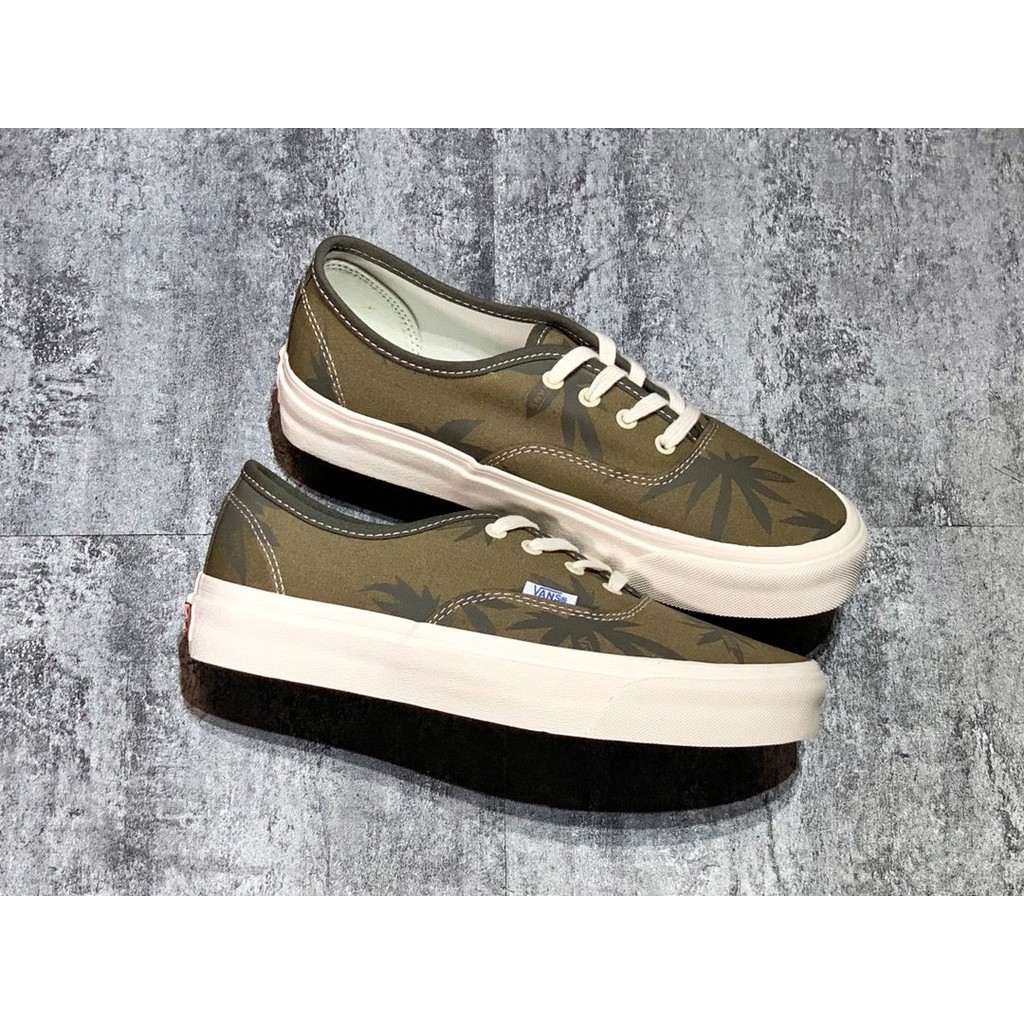 【Giá đặc biệt】Giày vải lá cọ Vans Vault OG Authentic LX 19ss