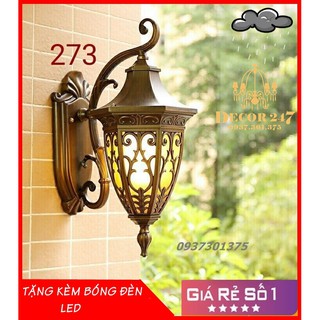 Đèn Tường Trang Trí Cột Hiên Tường Ngoài Trời Và Trong Nhà SV273 - Chất Liệu Hợp Kim Nhôm Gang - Tặng Kèm Bóng Đèn Led