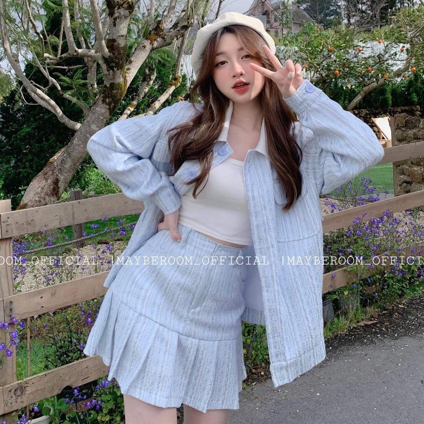 Set Dạ Tweet Mềm Xinh Thiết Kế Tween Set Mayberoom