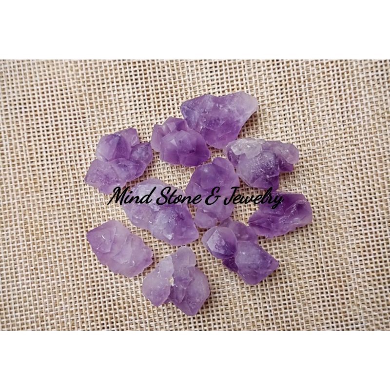 Viên thanh tẩy thạch_anh tím Amethyst, làm handmade, trang trí, phong thủy, Mind Stone & Jewelry