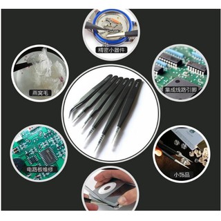 Nhíp gắp đa năng ( linh kiện điện tử , vít , điện thoại , máy tính) Bộ 6 cây nhíp -V4 giá cực sốc