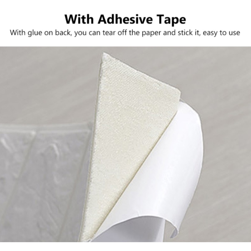 Giấy dán tường họa tiết gạch 3D chống thấm nước trang trí phòng cho bé