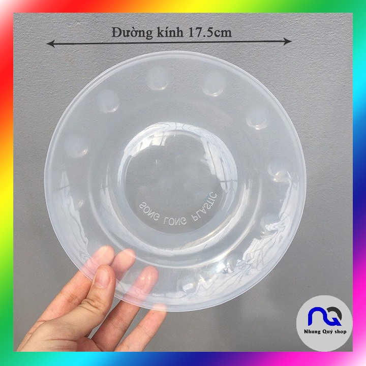 Đĩa nhựa tròn trắng Song Long sz 17,5cm - Bền đẹp, chất lượng tốt (NO: 2716)
