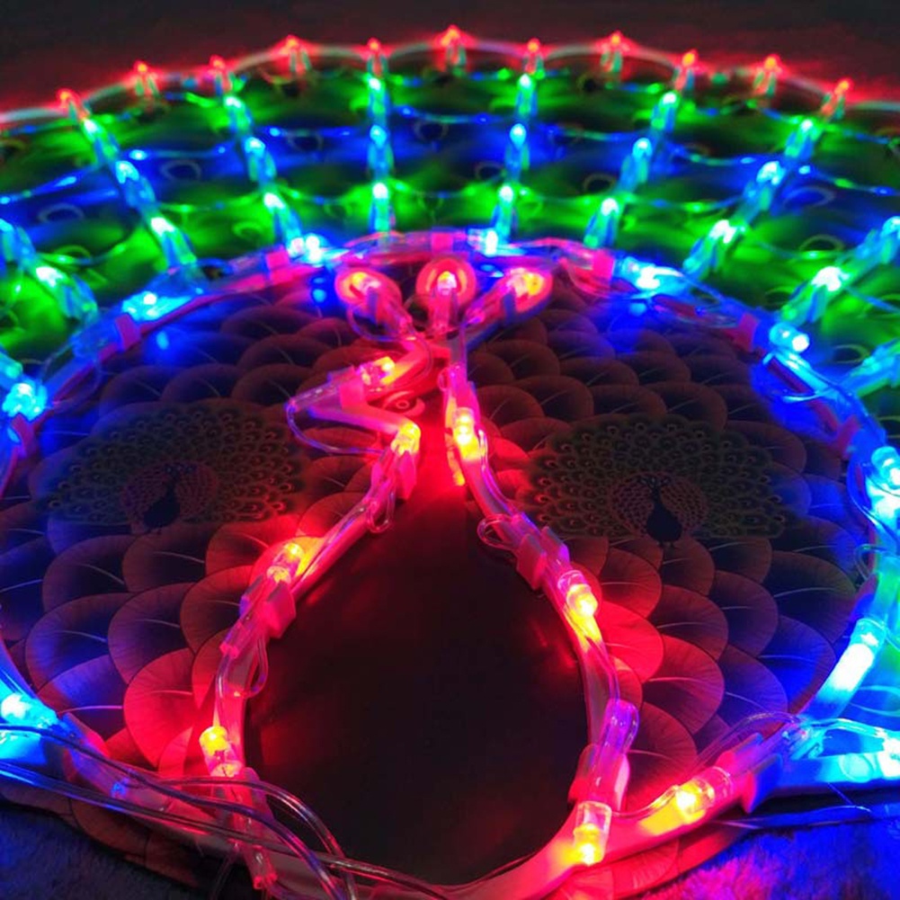 Led Colored Solar Lantern Peacock Love Pentagram String Lights Phòng Giáng Sinh Tiệc Cưới Lễ Hội Đèn Trang Trí.