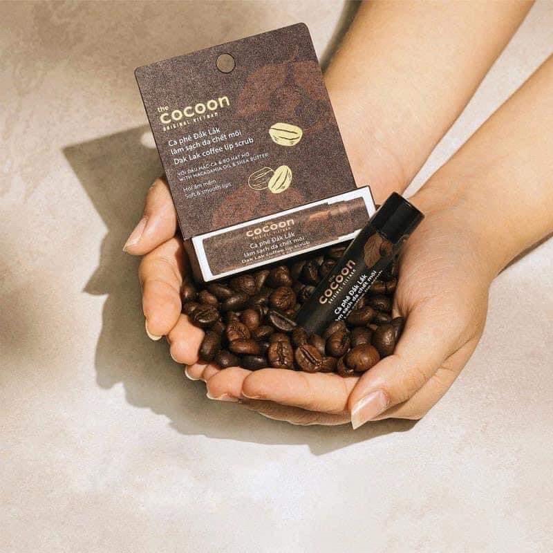 Tẩy Da Chết Môi Cà Phê Cocoon Dak Lak Coffee Lip Scurb