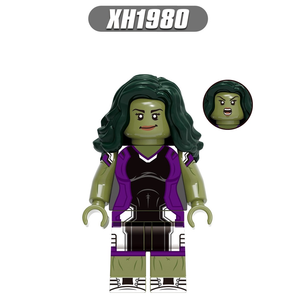 Minifigures Mẫu Nhân Vật She-Hulk Trong Siêu Anh Hùng Marvel DC XH1980 X1980 - Đồ Chơi Lắp Ráp Mini
