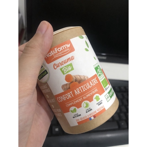 [Có bill][New]Viên_nghệ_hữu_cơ_ Nat&Form_200_viên_hàng_nội_địa_Pháp | BigBuy360 - bigbuy360.vn