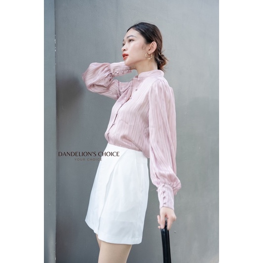 Chân váy đắp chéo tà đơn giản màu trắng có lót quần by Dandelion | BigBuy360 - bigbuy360.vn