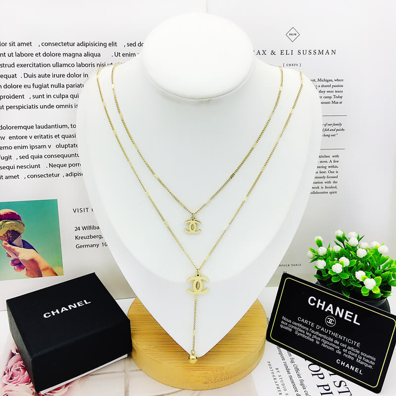 Fashion Stainless Steel necklace Female Personality Pendant