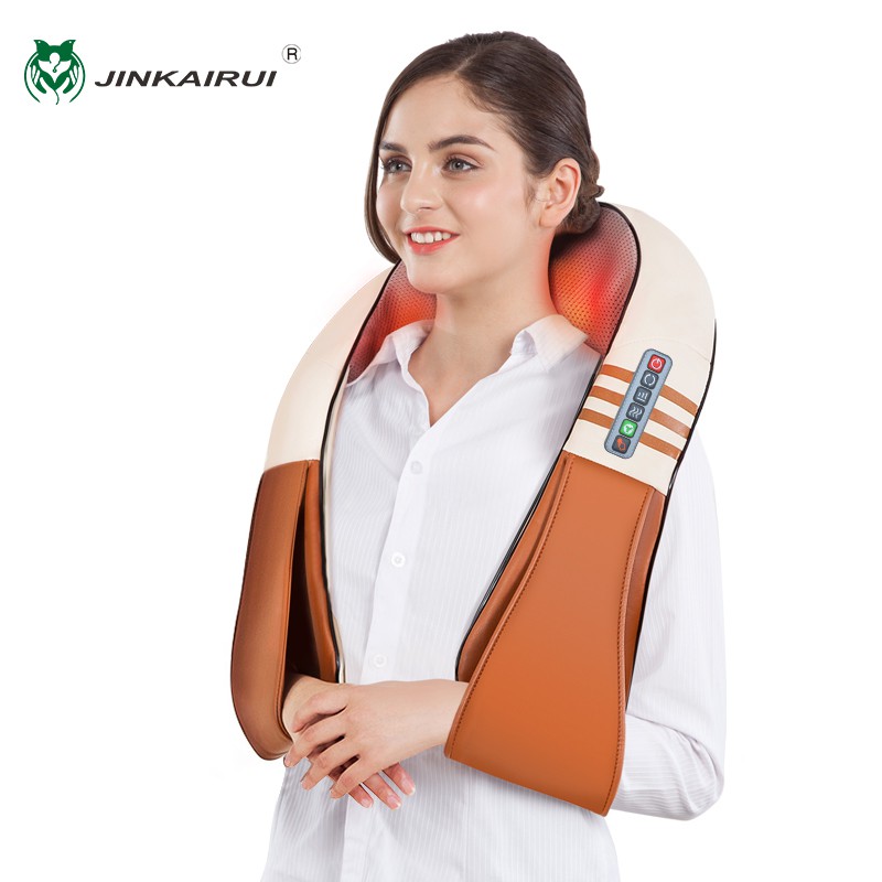 Máy mát xa vai và cổ Jinkairui thông minh đa chức năng 6 nút nâng cấp mới