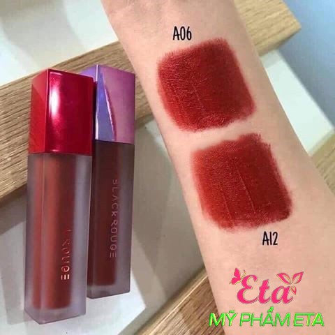 Son kem lì Black ROUGE Air Fit Velvet Tint siêu mịn siêu lì các màu hot hit A05- A06- A12- A22