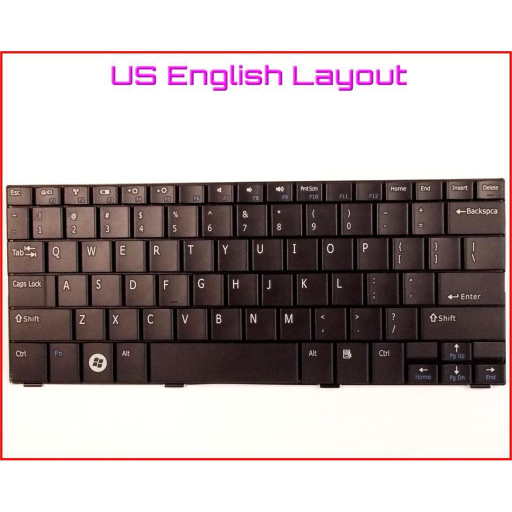 (KEYBOARD) BÀN PHÍM LAPTOP DELL MINI 10 dùng cho Inspriron Mini 10 10v 1010 1011 PP19S