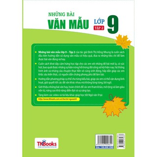 Sách - Những Bài Văn Mẫu Lớp 9 (Tập 2)