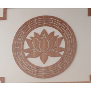 Ốp Tròn Trang Trí Bàn Thờ Hoa Sen