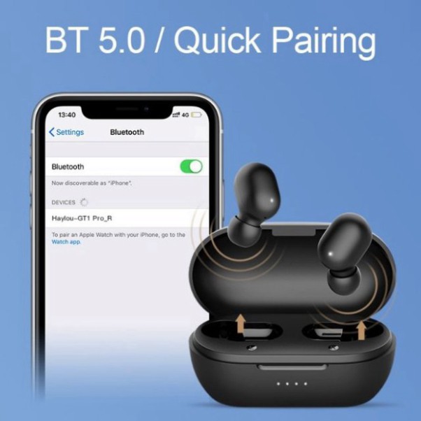 GIÁ ĐI SĂN Tai Nghe True Wireless Xiaomi Haylou GT1 PRO Bluetooth 5.0 | Cảm Ứng | Chống Nước IPX5 | Bass Cực Mạnh $$$