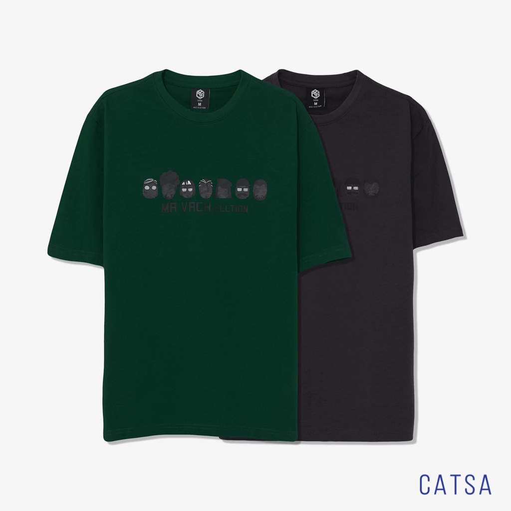 Áo thun cổ tròn Vân Tay chất liệu Cotton Single co giãn 2 chiều, thấm hút mồ hôi ATN322 - ATN323