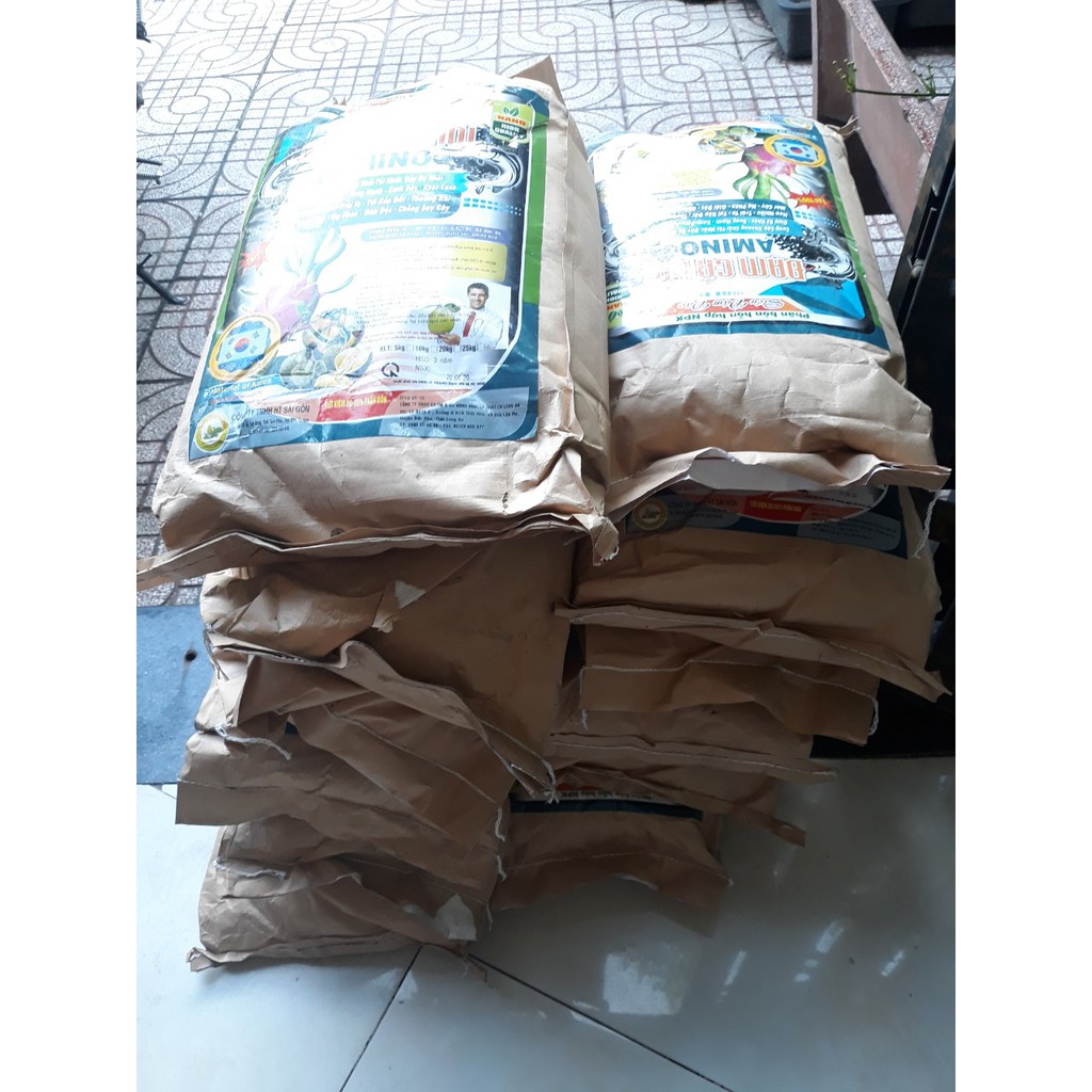 Phân đạm cá hồi Amino tan 100% Hàn Quốc túi 10kg