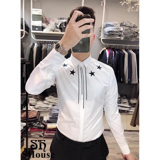 Áo Sơ Mi Nam Họa Tiết Ngôi Sao ARU SHOP