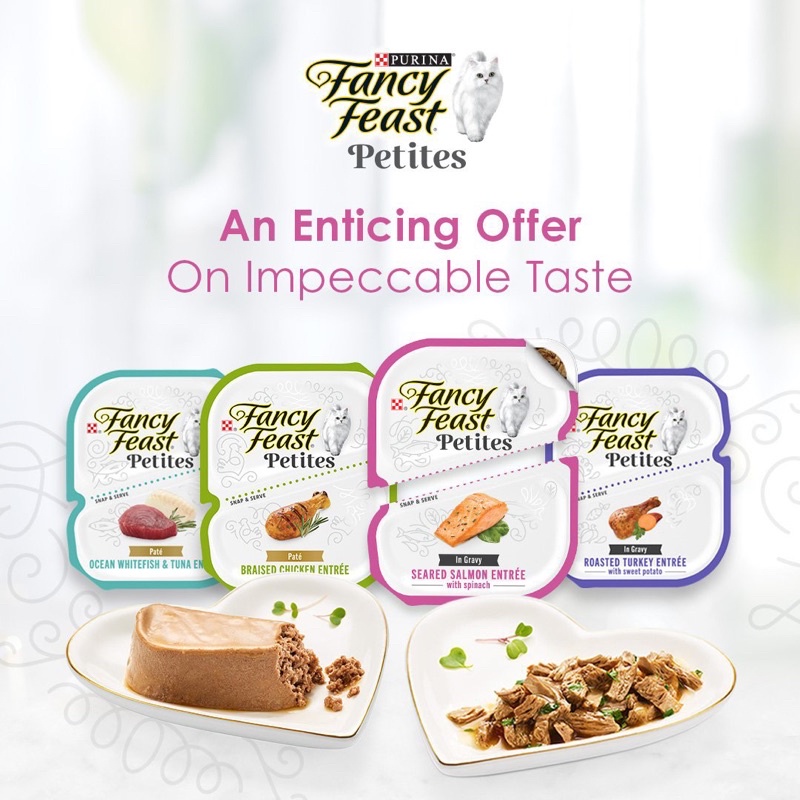 🇺🇸 Pate Thức Ăn Uớt Cho Mèo Fancy Feast Petites Cat Wet Food 79.4g