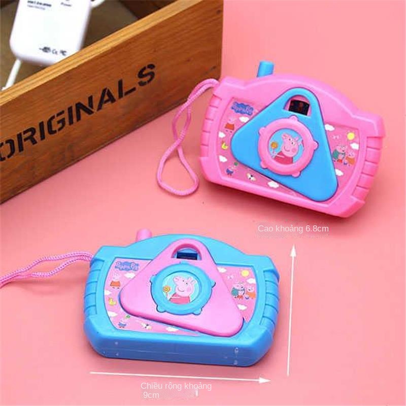 ▣♧✁Máy quay phim hoạt hình trẻ em mô phỏng máy ảnh phim hoạt hình Piggy Peppa quà tặng kỳ nghỉ