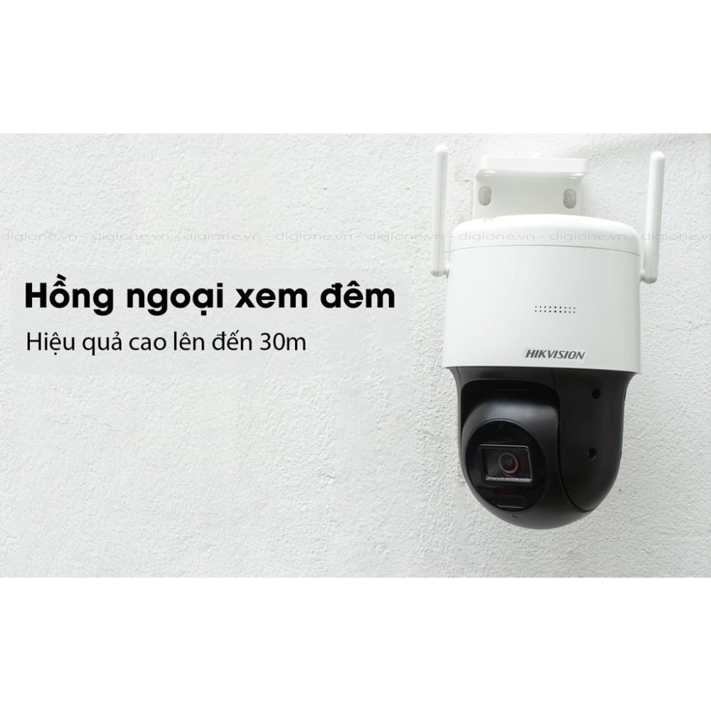 Camera IP WIFI Ngoài Trời  4MP Speed Dome HIKVISION DS-2DE2C400IW-DE/W Q21 Mini 2K Siêu Nét Chính Hãng BH 24Th