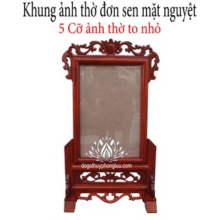 Khung hình thờ gỗ hương cao cấp-Khung ảnh thờ 1 ảnh 5 cỡ hình thờ