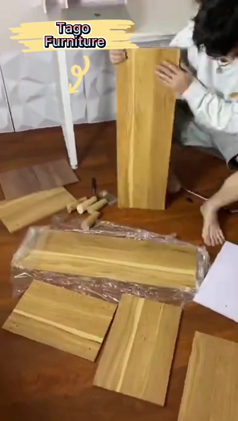 Kệ sách gỗ để sàn phong cách Bắc Âu nhiều tầng lắp ghép dễ dàng gỗ MDF phủ Melamine chống mối mọt | BigBuy360 - bigbuy360.vn