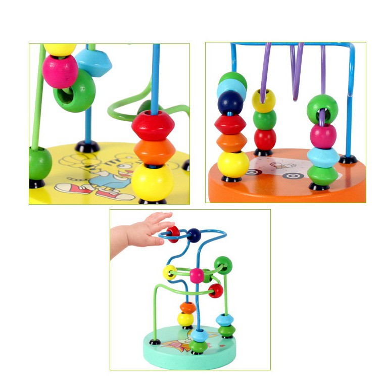 💖Giảm 10%💖  - Đồ Chơi Luồn Hạt Gỗ Rèn Luyện Kỹ Năng Khéo Léo Kiên Nhẫn Cho Trẻ