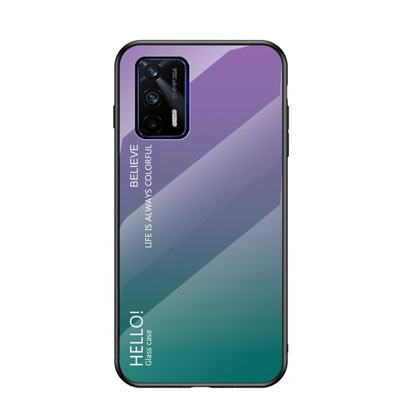 Ốp Điện Thoại Kính Cường Lực Màu Gradient Cho Realme Gt 5g Oppo Realme Gt Neo