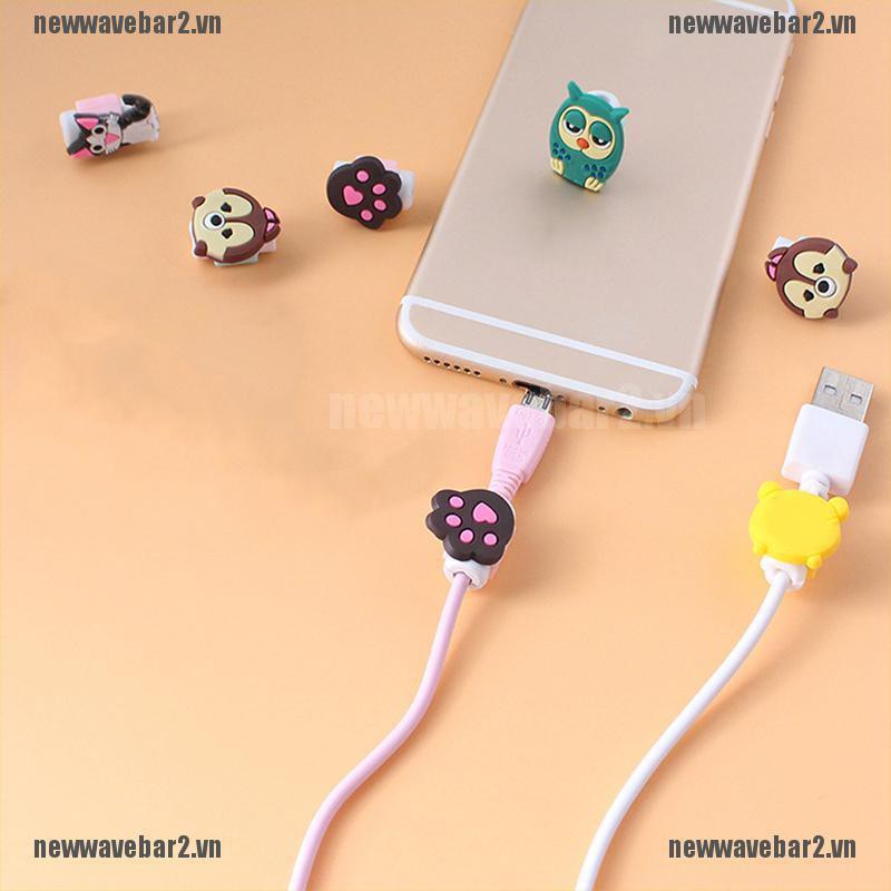 Phụ Kiện Bảo Vệ Đầu Dây Cáp Hình Hoạt Hình Dễ Thương