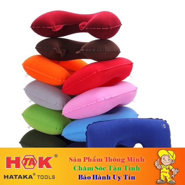 Gối Hơi Chữ U Kê Cổ Du Lịch T8 - Gối Ngủ Trưa Văn Phòng, Máy Bay, Ô Tô, Chống Mỏi Vai Gáy