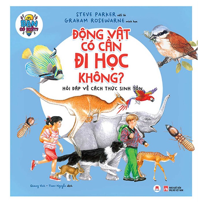 Sách - Bạn Có Biết: Động Vật Có Cần Đi Học Không? - Hỏi Đáp Về Cách Thức Sinh Tồn