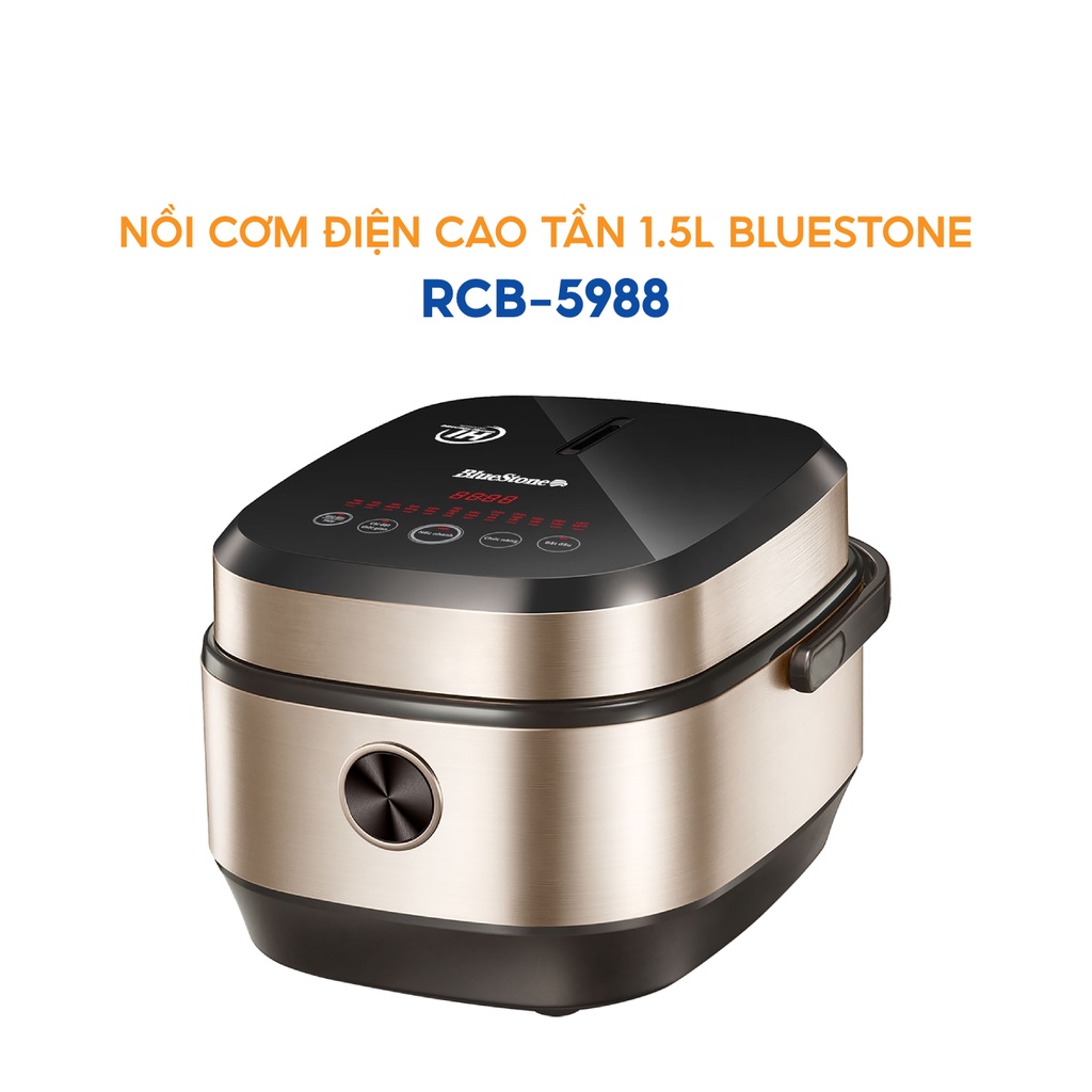 [Mã ELHADEV giảm 4% đơn 300K] Nồi Cơm Điện Cao Tần 1.5L BlueStone RCB-5988