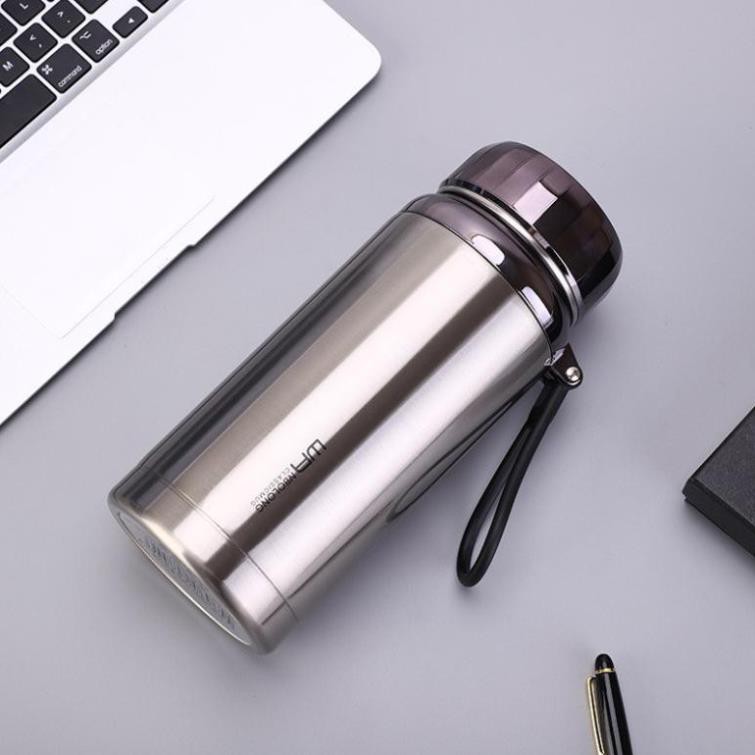 Bình nước giữ nhiệt inox 304 cao cấp 1500ml có lõi lọc trà ,bình giữ nhiệt học sinh,văn phòng có quai sách 1500ml