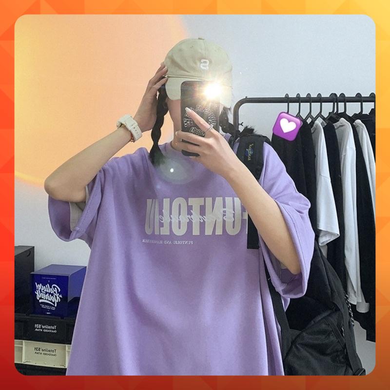 Áo thun tay lỡ form rộng in chữ FUNTOLIU - phông ulzzang oversize unisex nam nữ