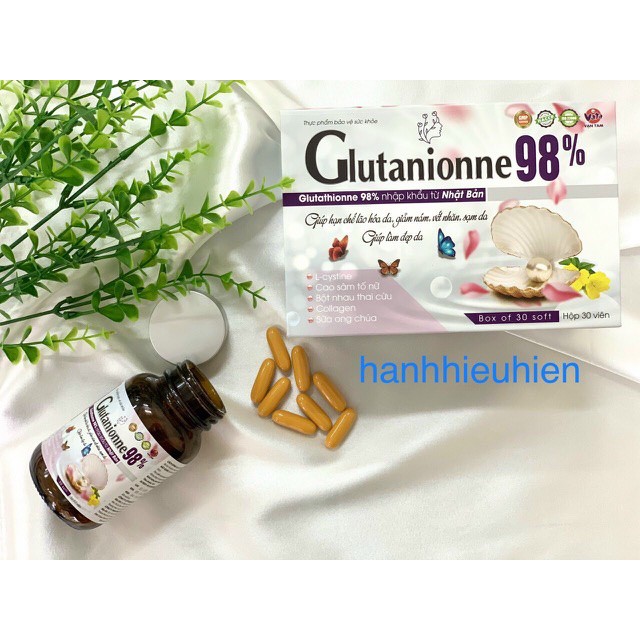 Viên uống trắng da, tạo mùi thơm cơ thể Glutanionne 98% | BigBuy360 - bigbuy360.vn