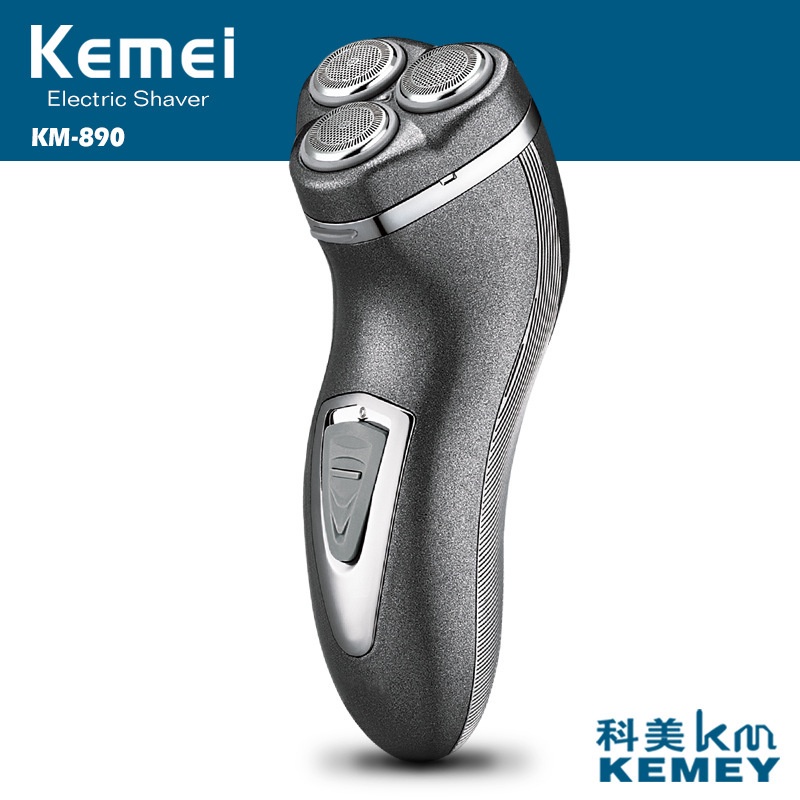 Tông đơ cạo râu Kemei KM-890 đầu nối 3D có thể sạc lại tiện dụng cho nam