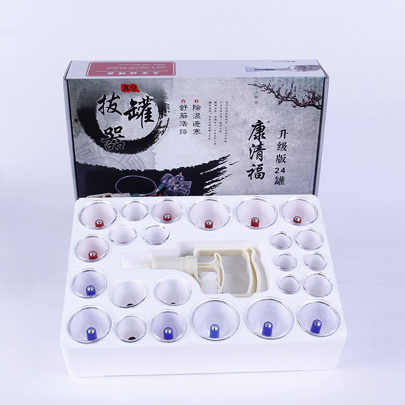 Bộ giác hơi chân không dụng cụ cạo gió giác hơi cầm tay - Bộ giác hơi không dùng lửa 24 ống | Bảo hành 1 đổi 1 trong 12T