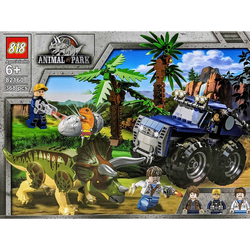 Bộ Lego 368 Miếng - Lắp ráp khám phá khu rừng khủng long
