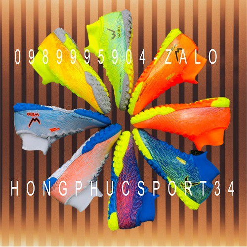 [NHIỀU MÀU] Giày đá bóng sân cỏ nhân tạo WIKA SUPERSPEED - Khâu kín đế 100% -TẶNG TẤT CT