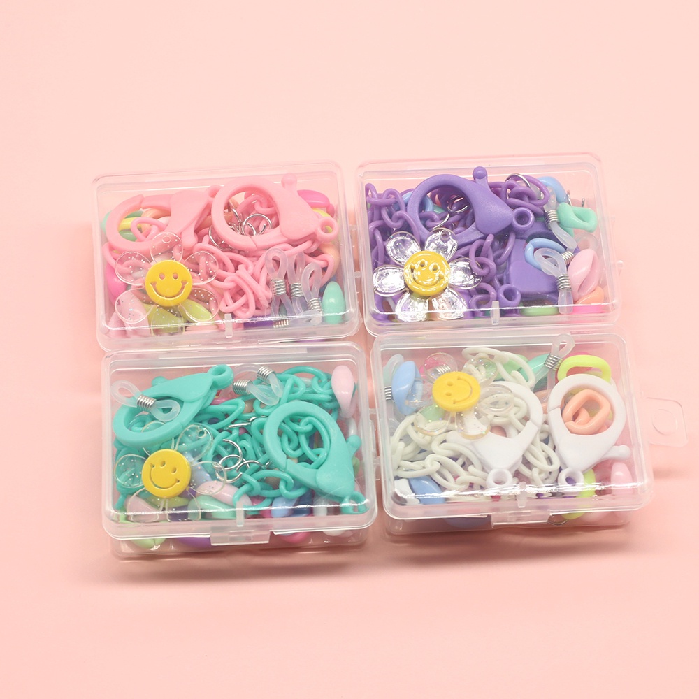 Dây Xích Bằng Acrylic Màu Sắc Kẹo Ngọt Dùng Làm Mặt Vòng cổ/ Túi Xách Độc Đáo DIY