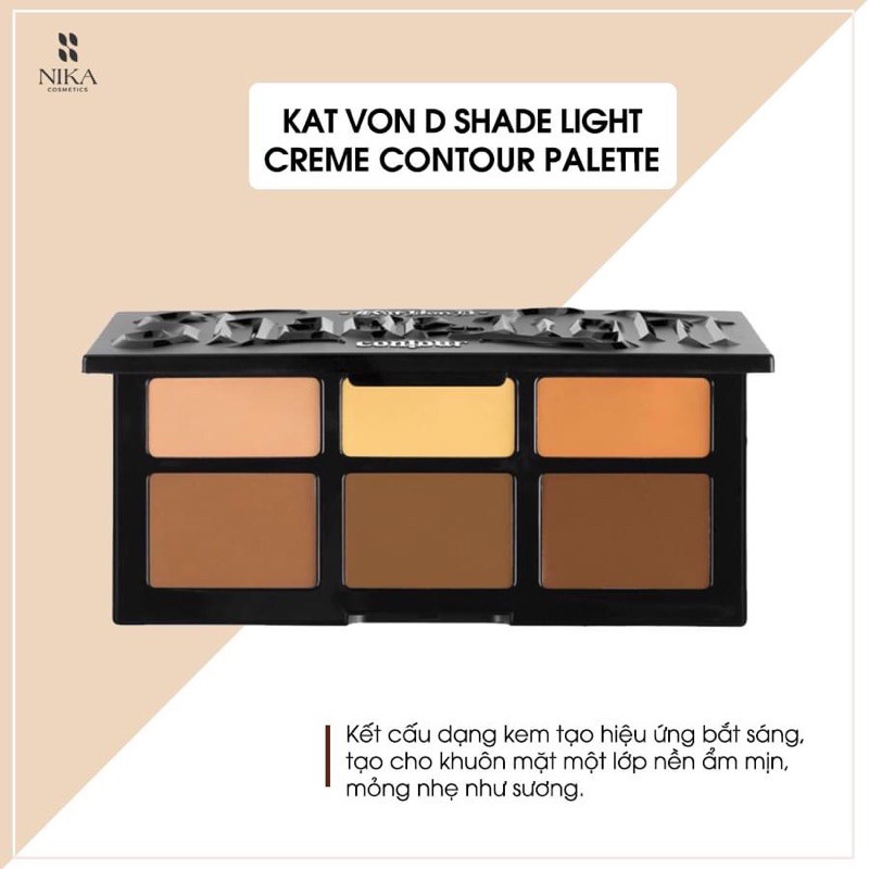 Bảng Tạo Khối K.at Von D - Shade + Light Face Contour Refillable Palette