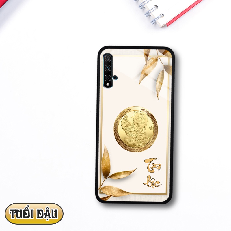 Ốp lưng kính 3D 12 con giáp Huawei NOVA 5T